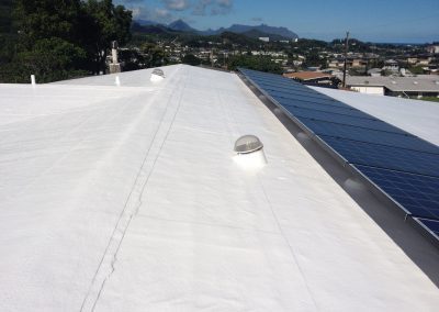 Coating Finished on Oahu Building Roof