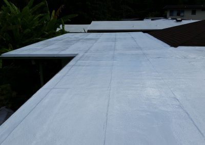 Commercial Flat Roof Coating Job